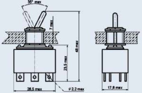拨动开关TV1-4B
